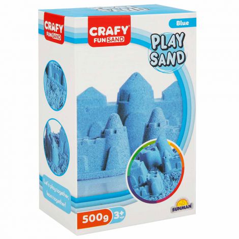 Nisip senzorial modelabil Fun Sand 500 gr culoare Albastru CRAFY CFS01002238 - imagine 7